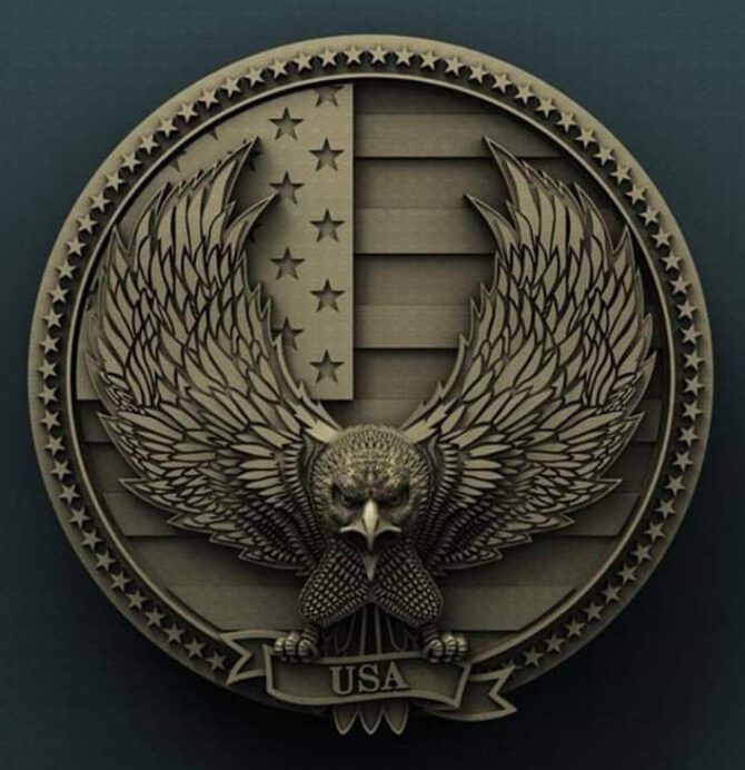 Bald Eagle Flag