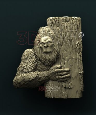 bigfoot wood carving