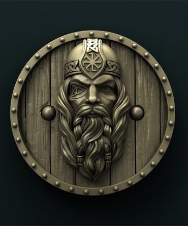 odin wood carving