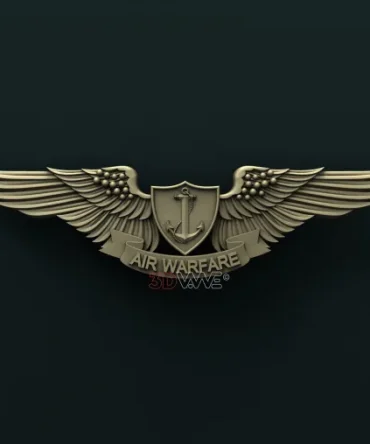 1406. Navy Aviation Air Warfare Specialist Badge