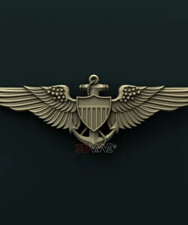 1407. US. Navy USMC Aviator Badge