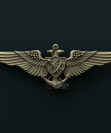 1409. US Navy Astronaut Aviator Badge