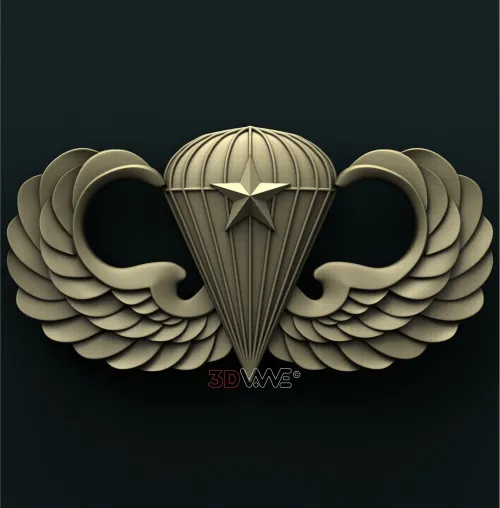 1436. Army Basic Combat Parachute 1st Award Badge