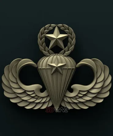 1440. Army Master Parachutist Combat 1st Award Badge