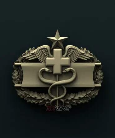 1443. Army Combat Medical 2nd Award Badge