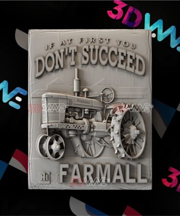 Tractor wood Carving