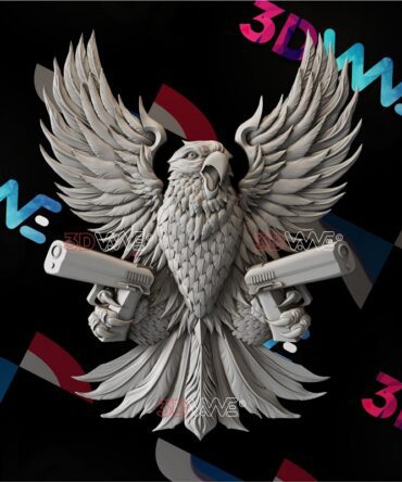 2956. EAGLE WITH GUNS