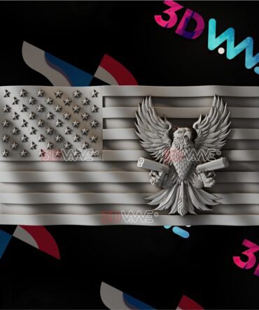 2957. EAGLE WITH GUNS 1
