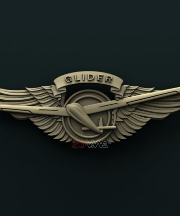 Glider pilot wings