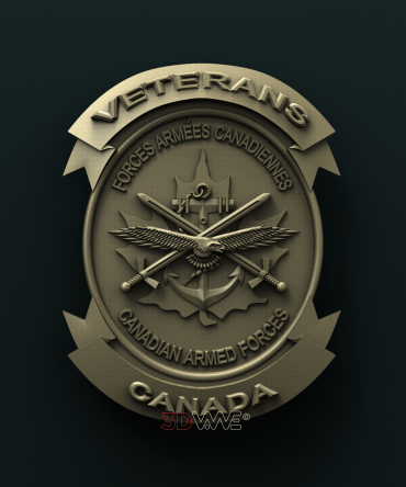 Canadian Army Veterans Badge