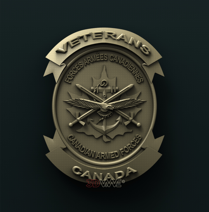 Canadian Army Veterans Badge